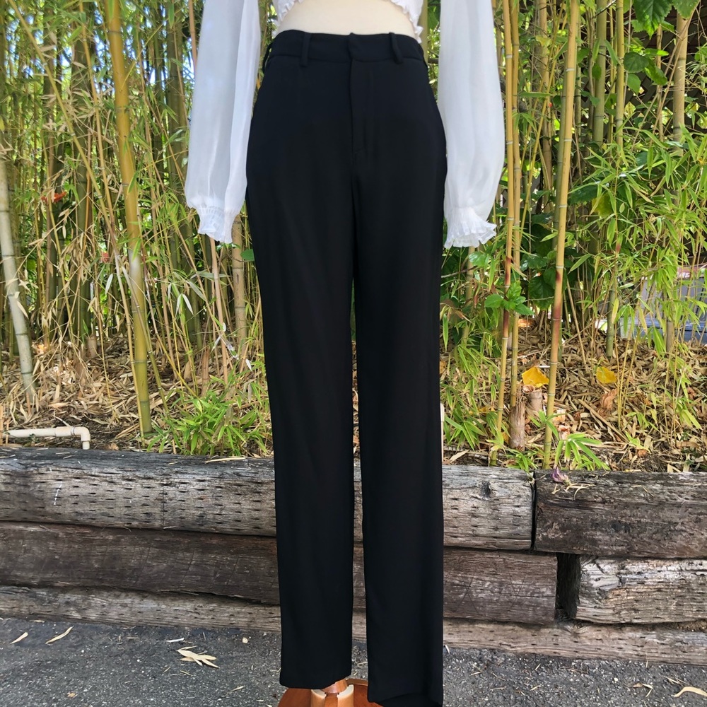 ANINE BING BLACK TROUSERS